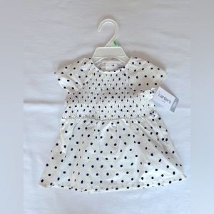 NWT Carters polka dot dress 6-9 months